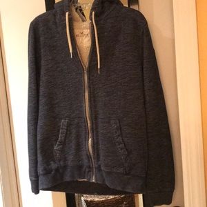 Men’s jacket-L-Hollister-sherpa lined hoodie